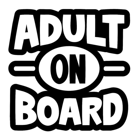 Adult On Board - Sticker Concepts