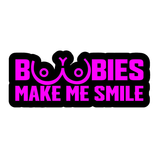 Boobies Make Me Smile - Sticker Concepts