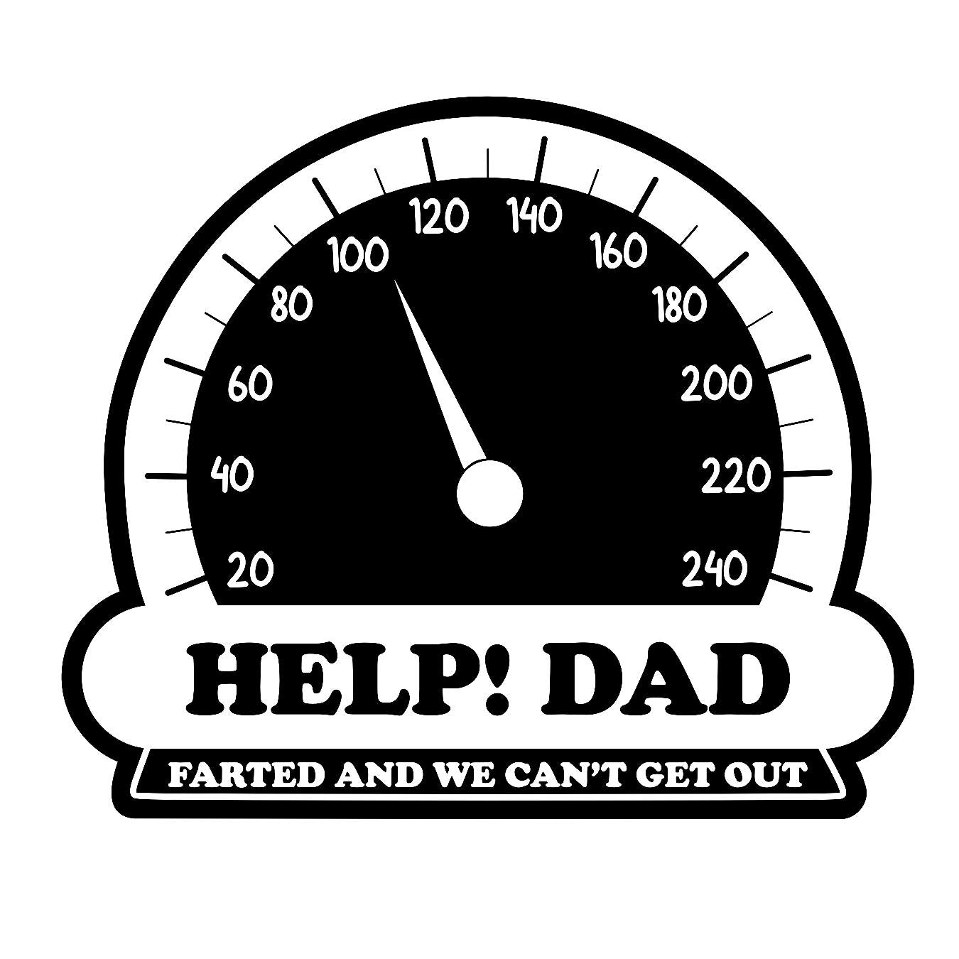 Help Dad Farted - Sticker Concepts