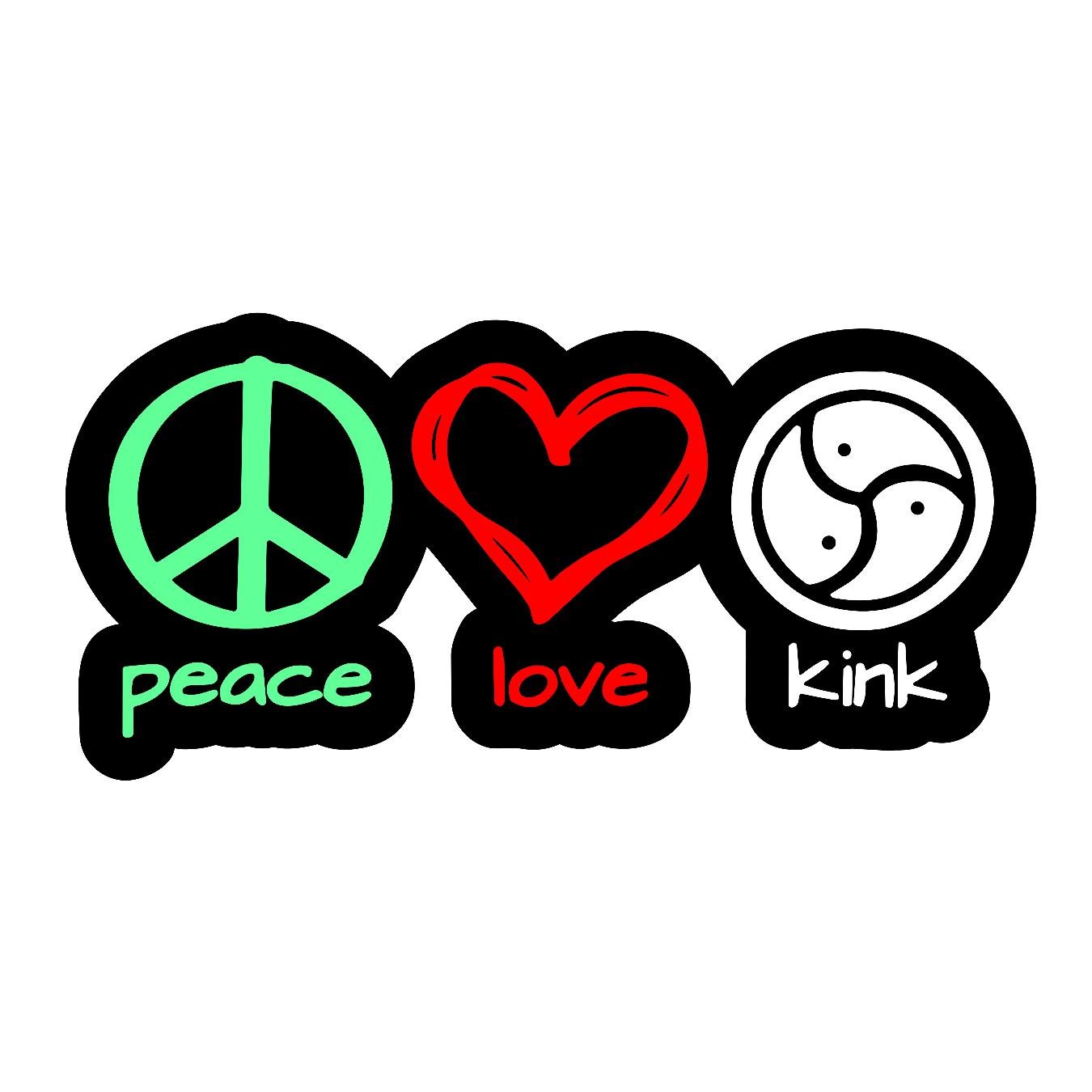 Peace Love Kink - Sticker Concepts