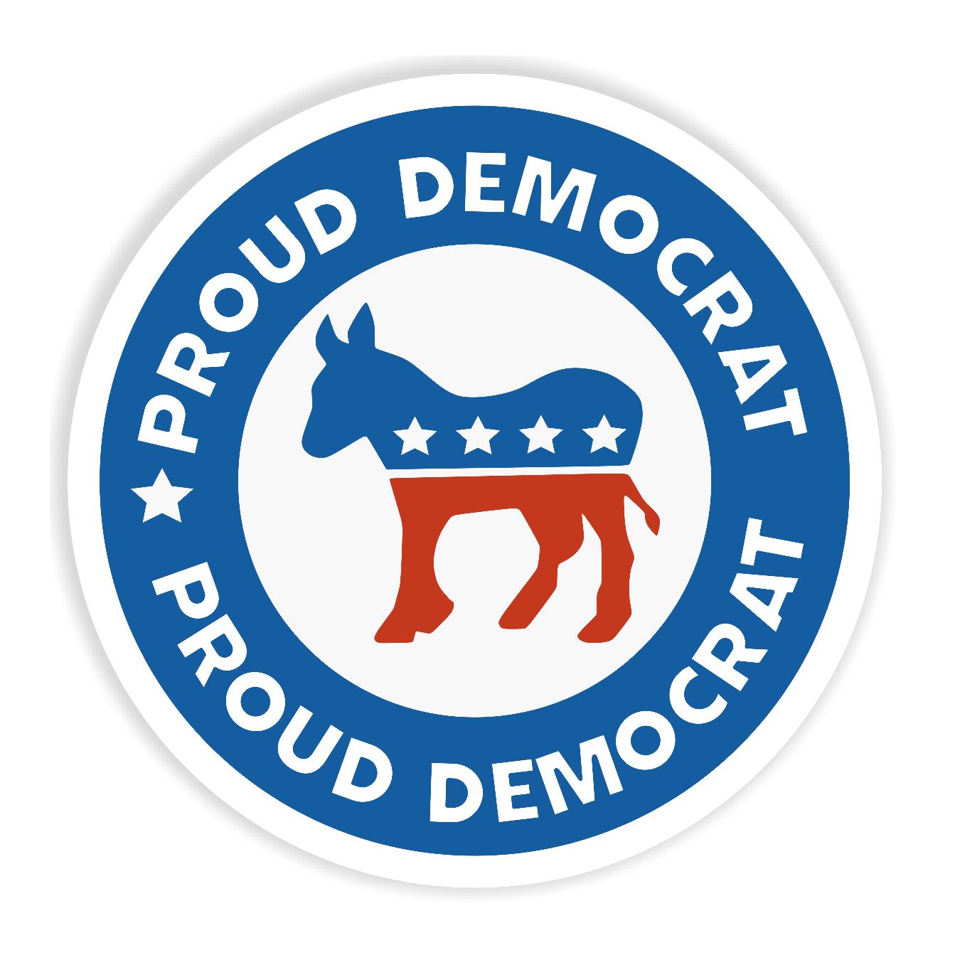 Proud Democrat - Sticker Concepts