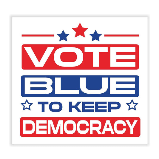 Vote Blue To Keep Democracy - Sticker Concepts